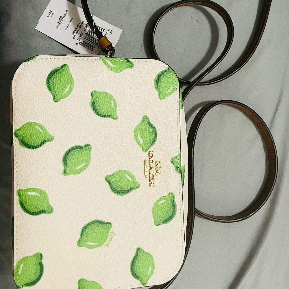 Coach crossbody bag with limes
